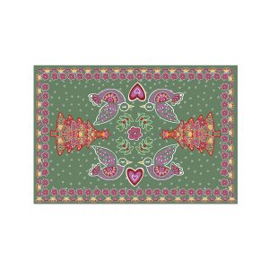 soler green rug red xmas tree floor mat 2x3